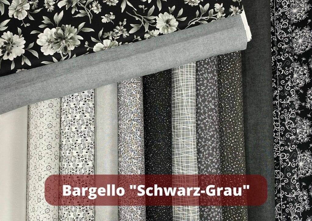 Bargello Schwarz Grau