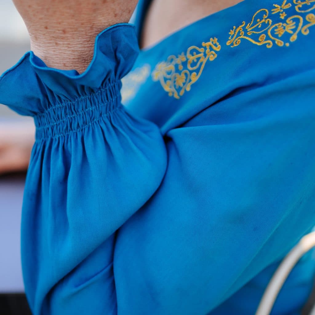 Aermel gesmokt scaled