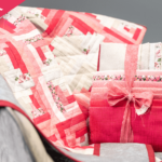 Patchwork log cabin kompr