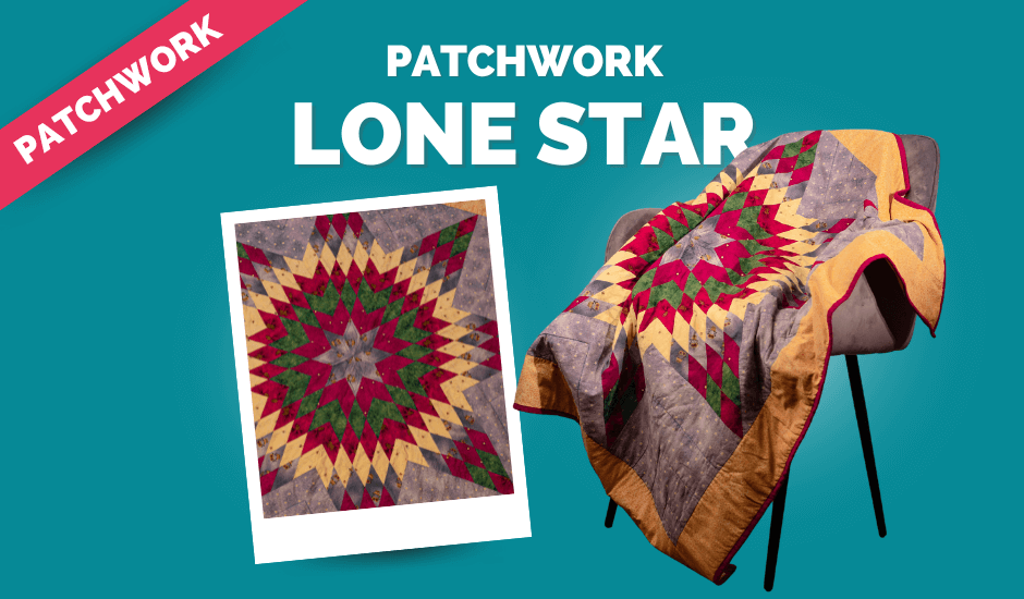Patchwork lone star mitPetrol kompr