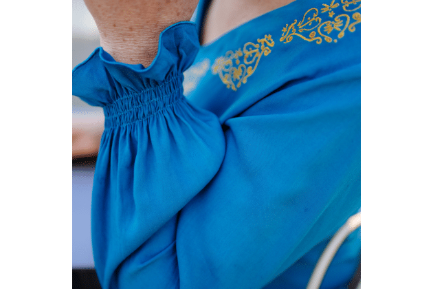 Bluse Miriam Rollsaum Detail