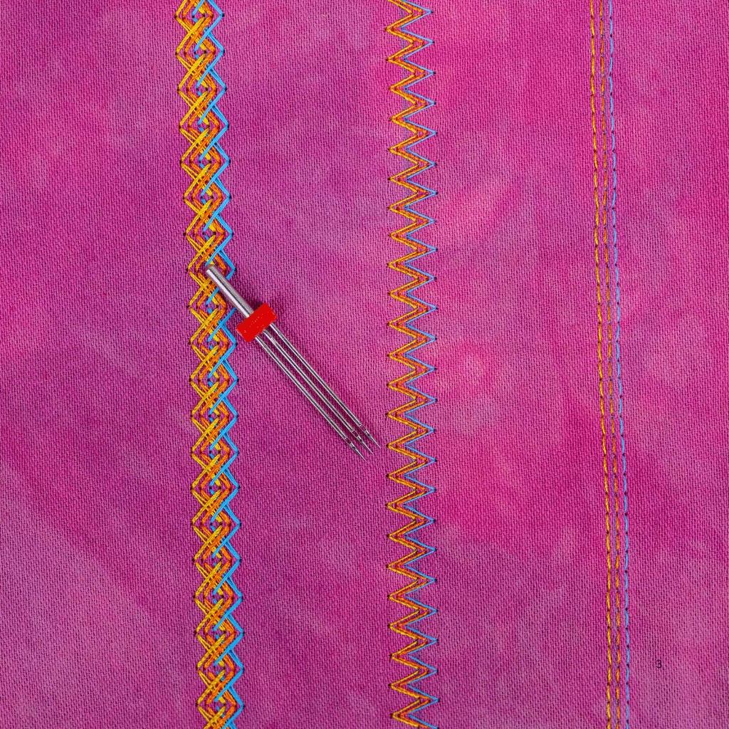 Nähmaschinenstiche gezielt einsetzen Nähbeispiel