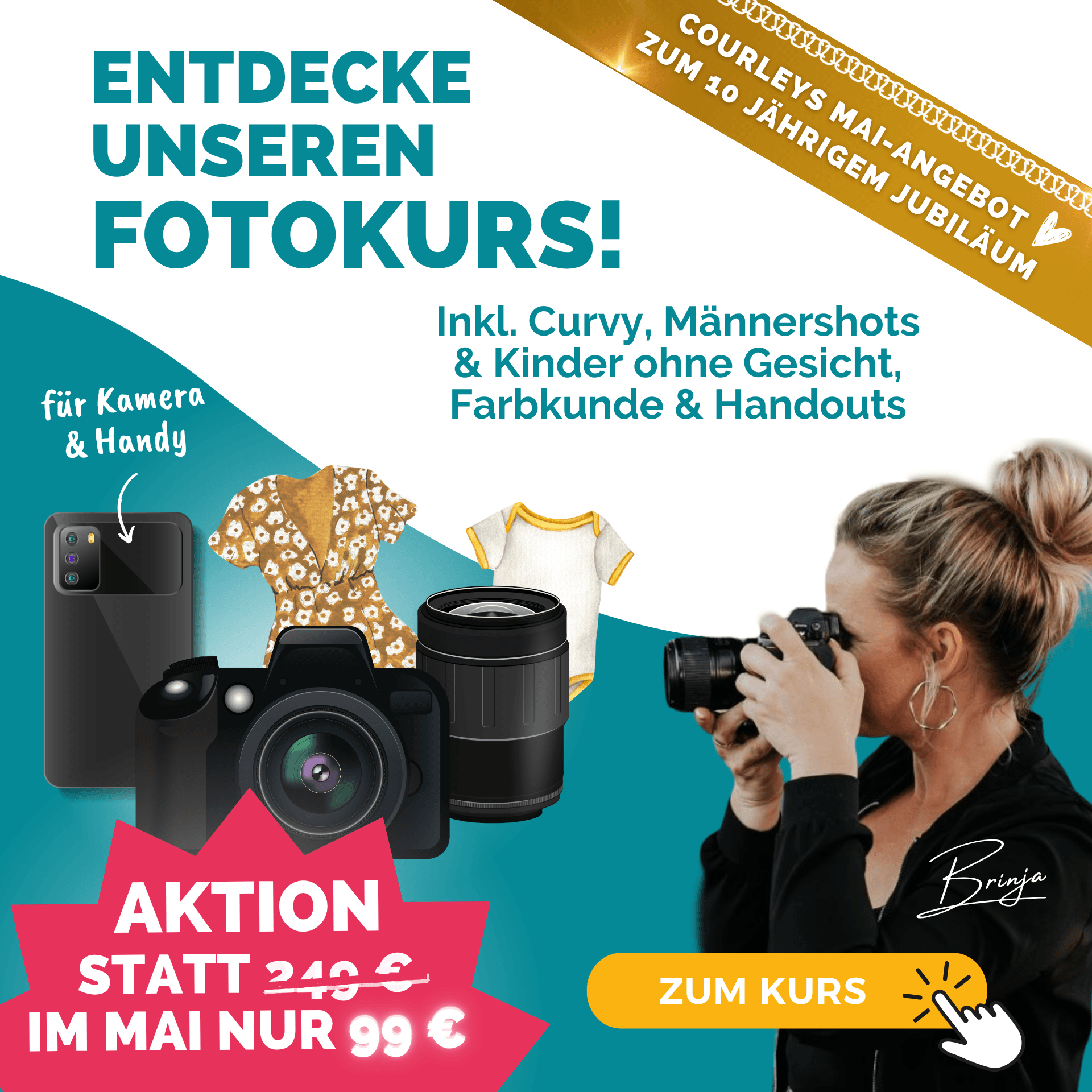 Fotokurs Rabatt Mobile Banner Mai kompr