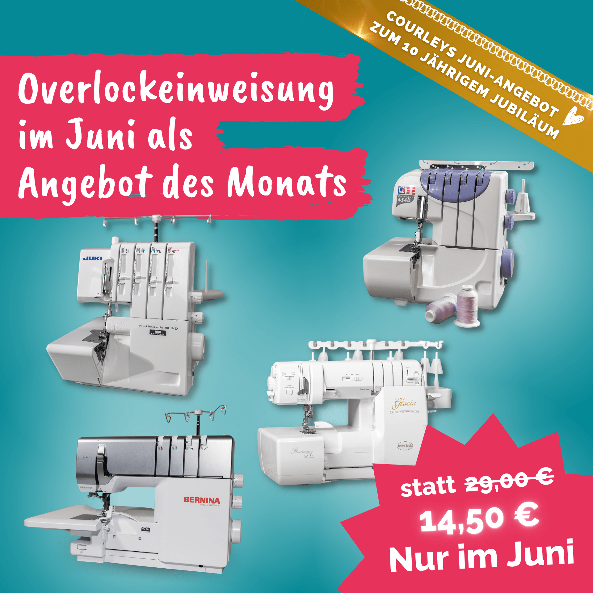 Overlockeinweisung Juni Angebot Banner mobile kompr