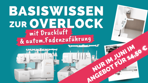Basiswissen zur Overlock mit Druckluft& autom.Fadenzuführung ANGEBOT kompr