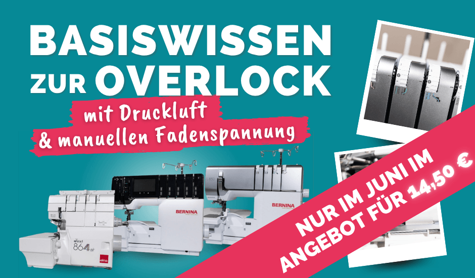 Basiswissen zur Overlock mit Druckluft&manuellen Fadenspannung ANGEBOT kompr