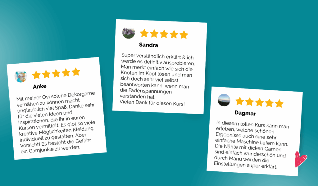 Overlocken mit Dekorgarnen (4) Bewertungen kompr