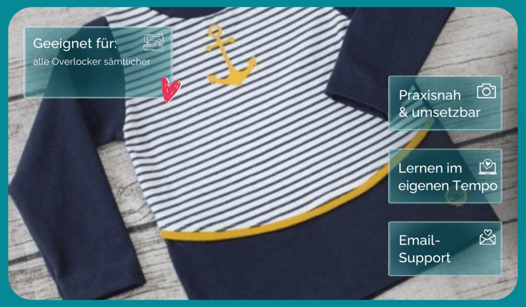 Paspeln auf der Overlock (5)geeignet für