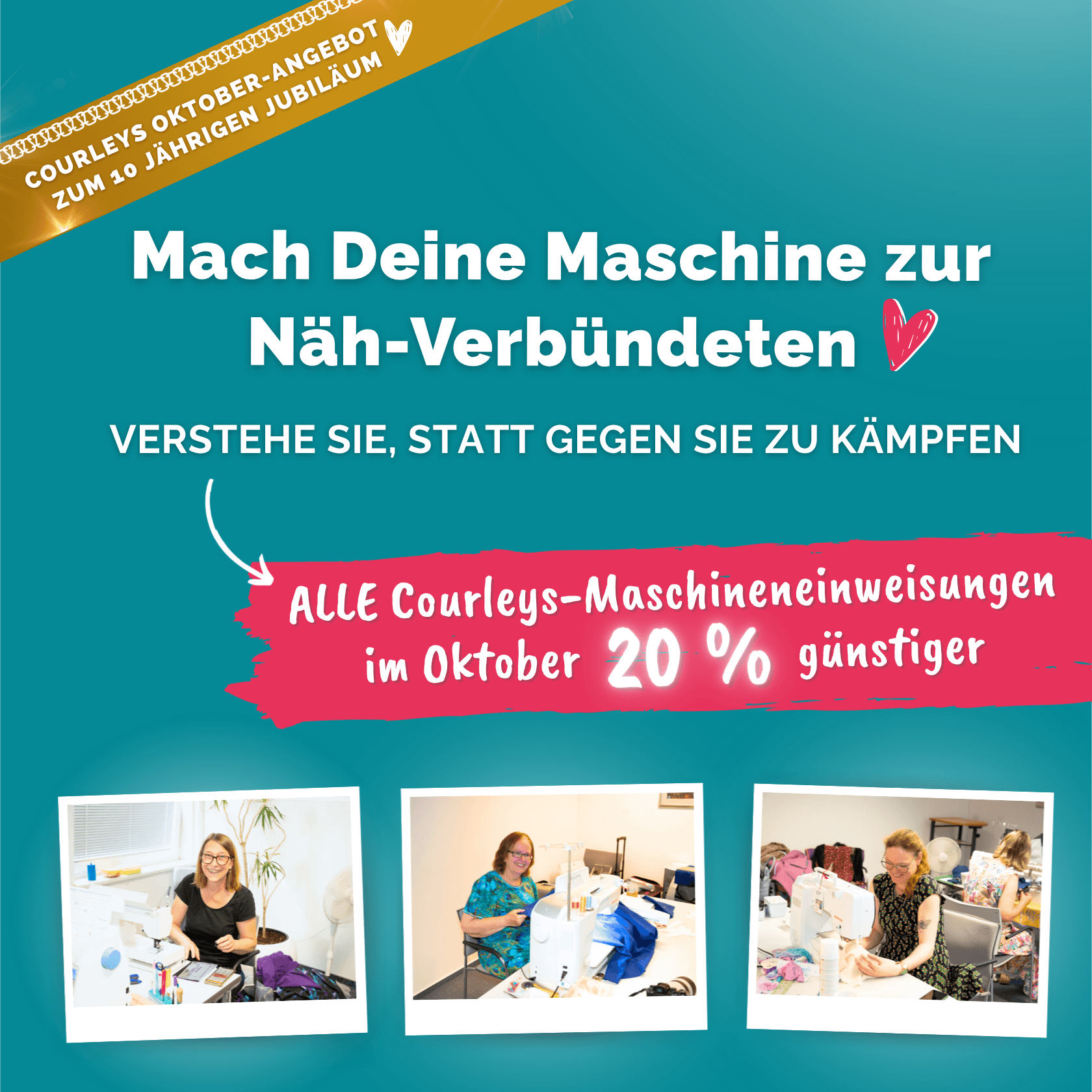 20% Rabatt auf alle Maschineneinweisungen im Oktober 2026